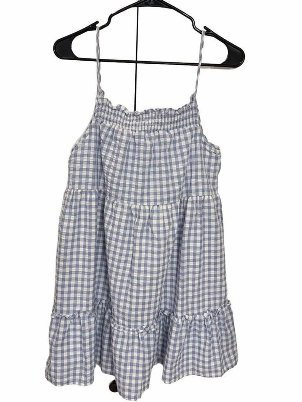 Blu Pepper Tiered Gingham Dress Size M Sundress Preppy Cottagecore